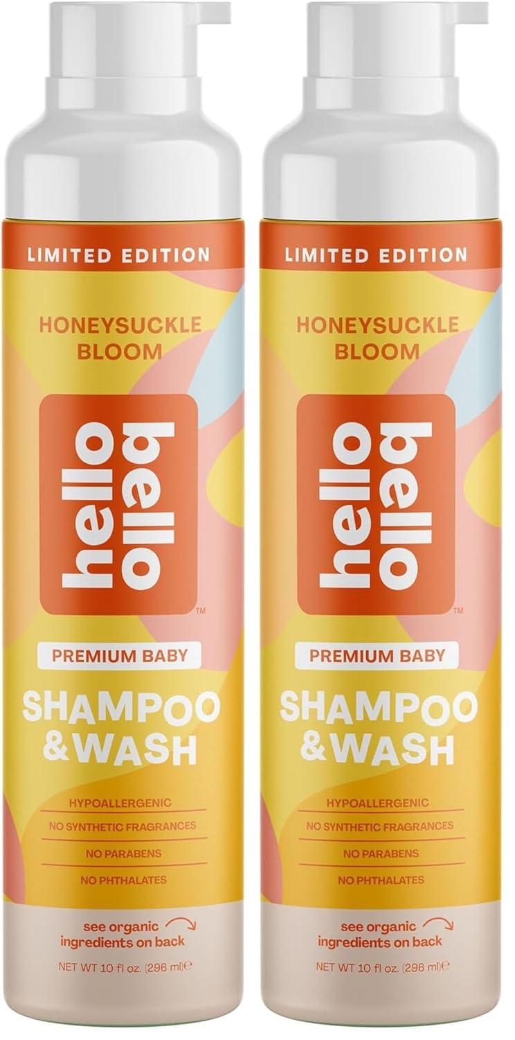 image:imageHello Bello Baby Shampoo amp Body Wash Honeysuckle Bloom Scented 10oz BottleHoneysuckle Bloom