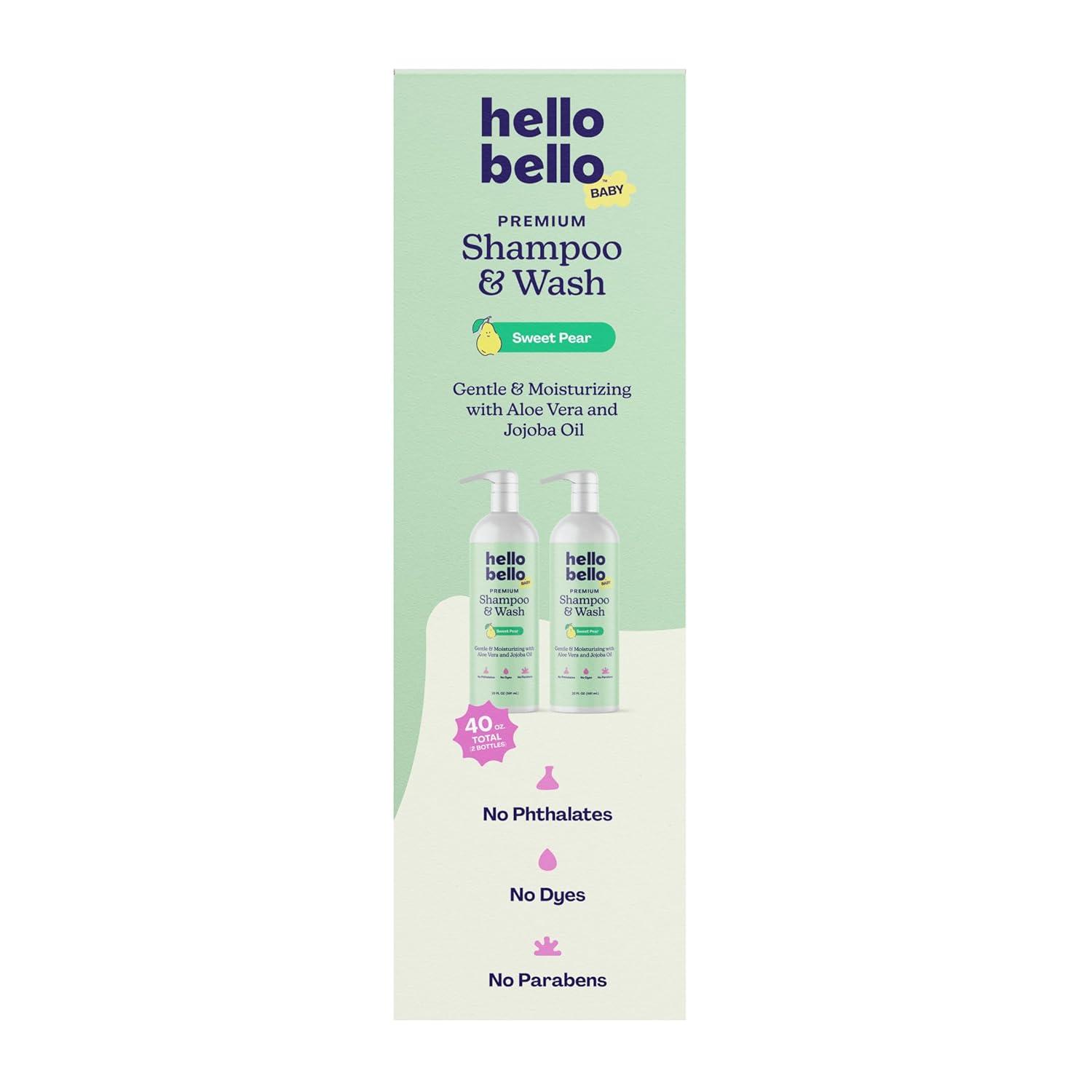 image:imageHello Bello Baby Shampoo amp Body Wash Honeysuckle Bloom Scented 10oz BottleSweet Pear