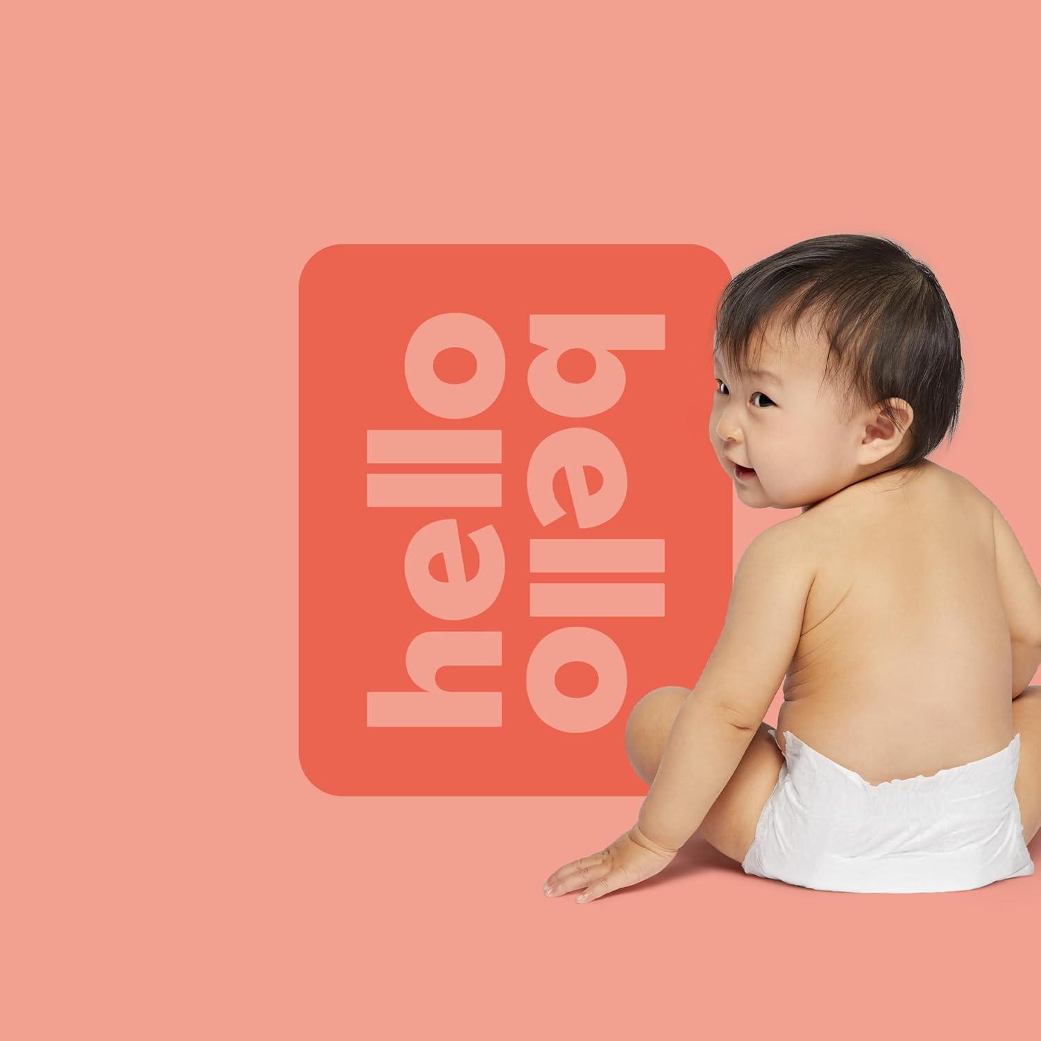 image:imageHello Bello Diapers Size 1 812 lbs Flower Child 128 Count Value Pack of Premium Disposable Baby Diapers Hypoallergenic with Soft ClothLike FeelAlphabet Soup