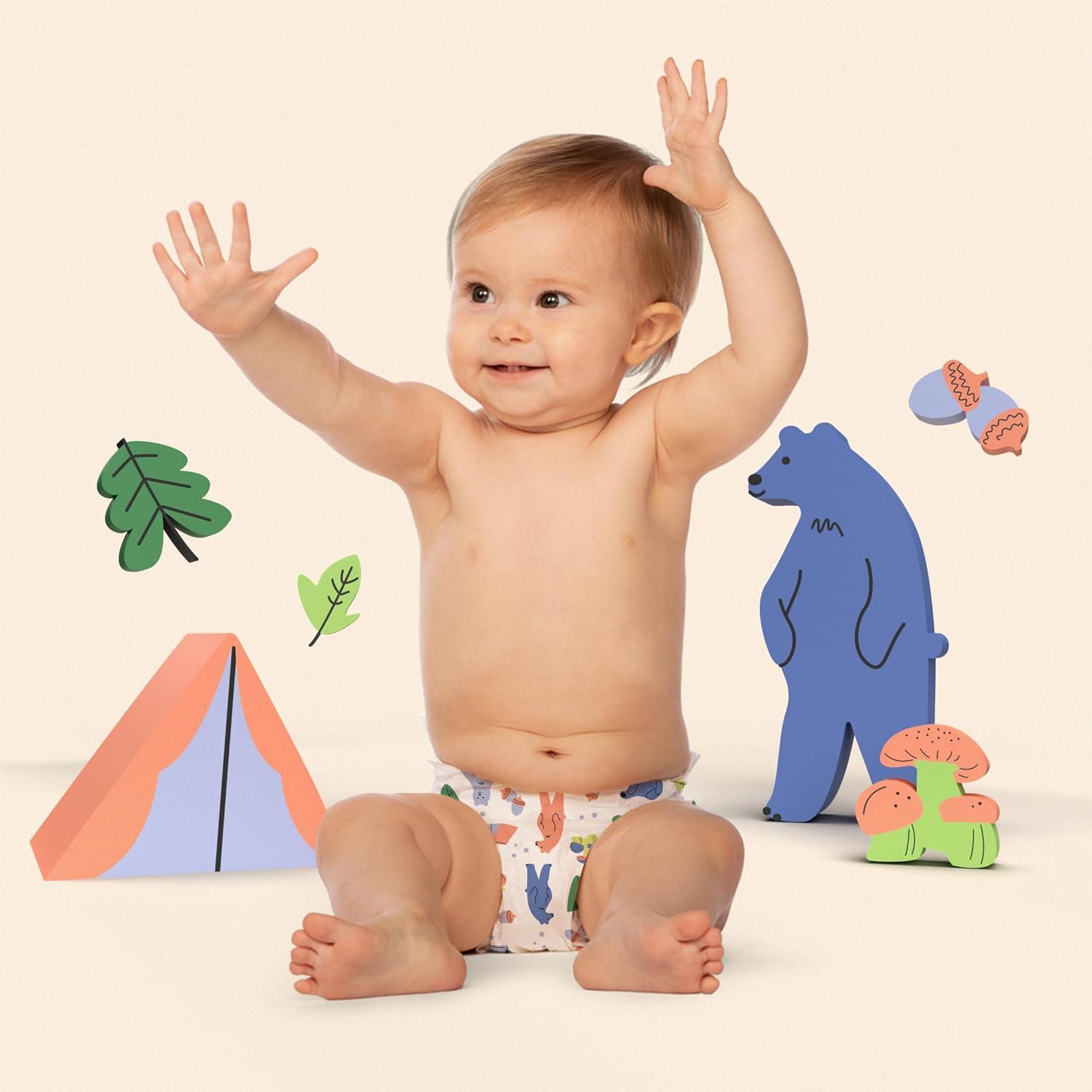 image:imageHello Bello Dr Seuss Babies Premium Diapers Size 1 82 Count Softness amp Protection for Sensitive SkinHappy Camper Live Leaf Love