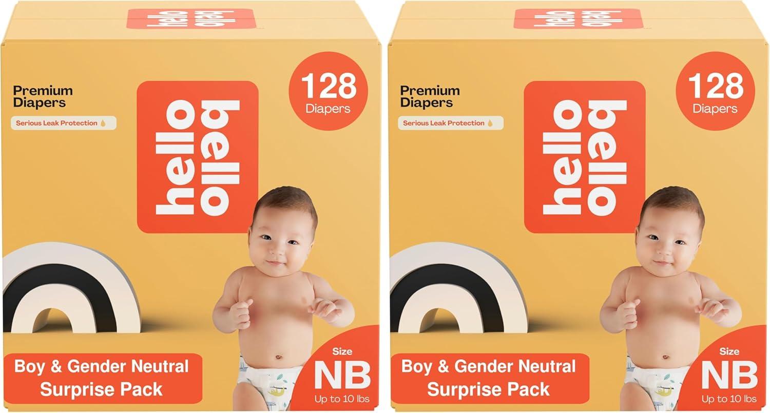 image:imageHello Bello Dr Seuss Baby Grinch Premium Diapers Size NB Up to 10 lbs 76ct Plus Bonus Baby Wipes Softness amp Protection for Sensitive SkinSurprise BoyGender Neutral Pattern