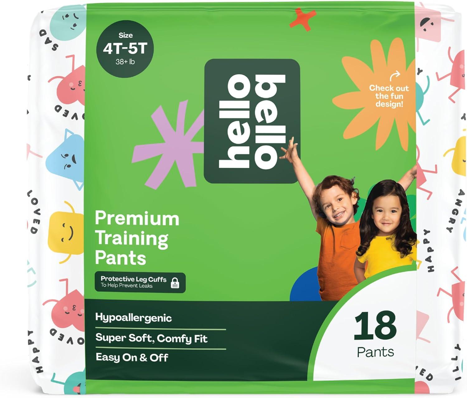 image:imageHello Bello Premium Training Pants Size 4T5T 38 lbs Surprise Pack 72 Count Hypoallergenic with Soft ClothLike Feel Assorted Patterns for BoysAll About Feelings