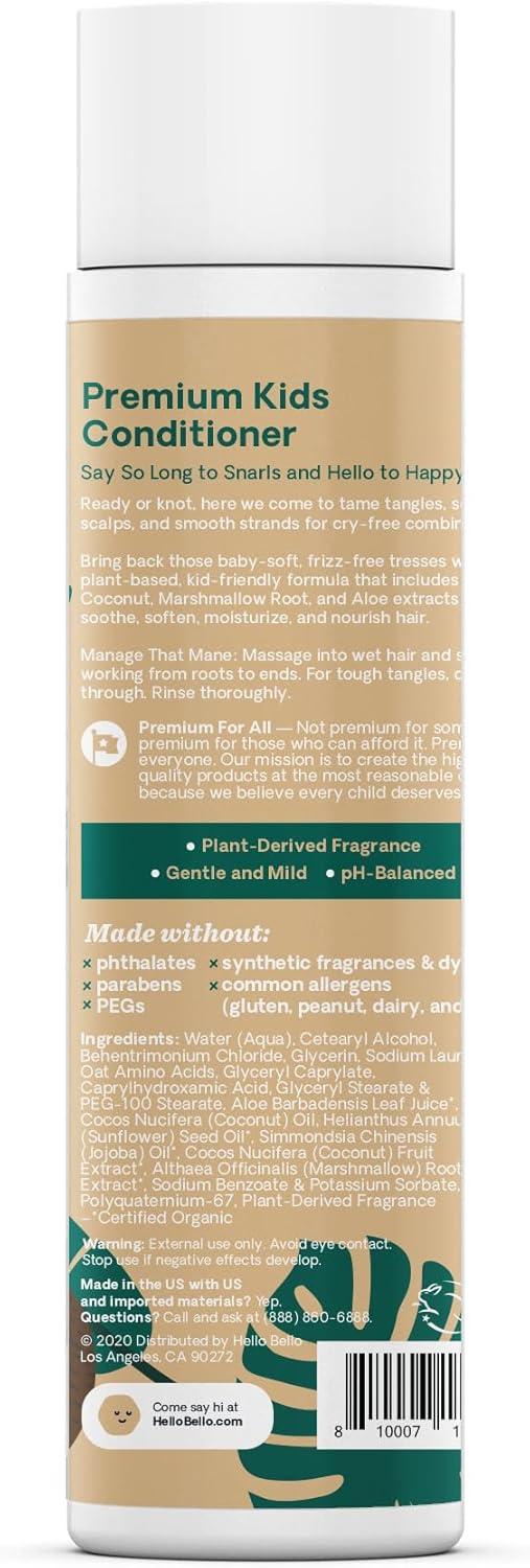 image:imageHello Bello Soft Lavender Conditioner Hypoallergenic pHBalanced amp DermatologistTested Plant Based Formula for Babies and Kids 10 FL OzCoconut