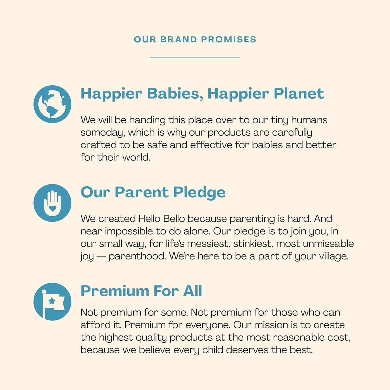 image:imageHello Bello premium Baby Lotion Vegan and Cruelty Free Moisturizing NonGreasy Lotion for babies and Kids Fragrance Free 85 FL Oz 1 PackFragranceFree