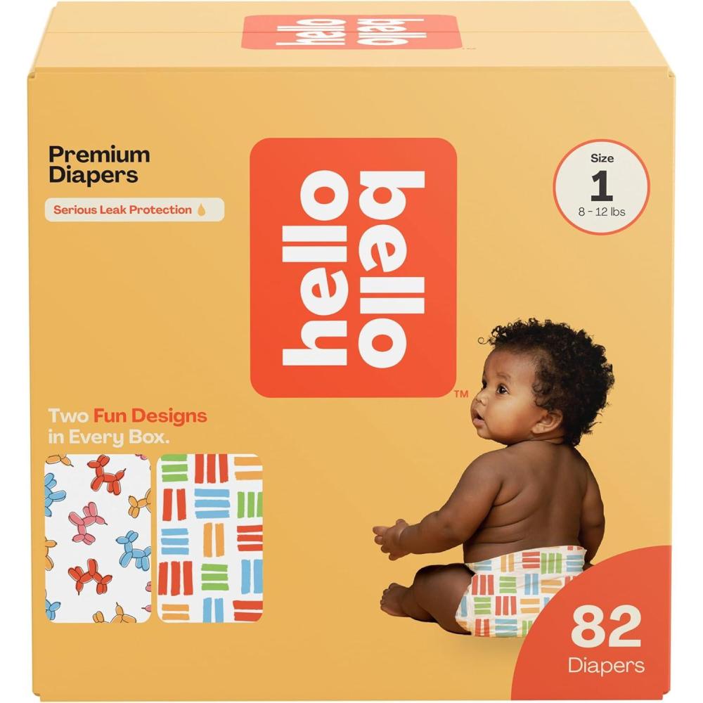 image:imageHello Bello Dr Seuss Babies Premium Diapers Size 1 82 Count Softness amp Protection for Sensitive SkinBalloon Buddies Crosshatch Cuties