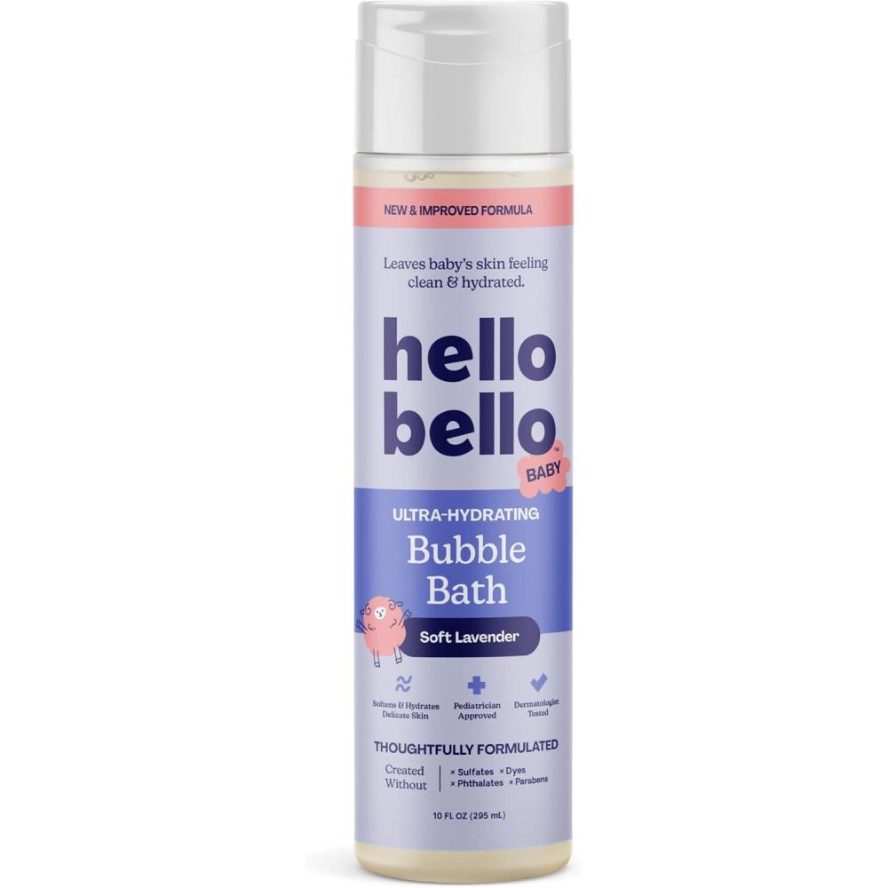 image:imageHello Bello UltraHydrating Baby Bubble Bath Soft Lavender Scented Tear Free amp Safe for Sensitive Skin 10oz BottleLavender