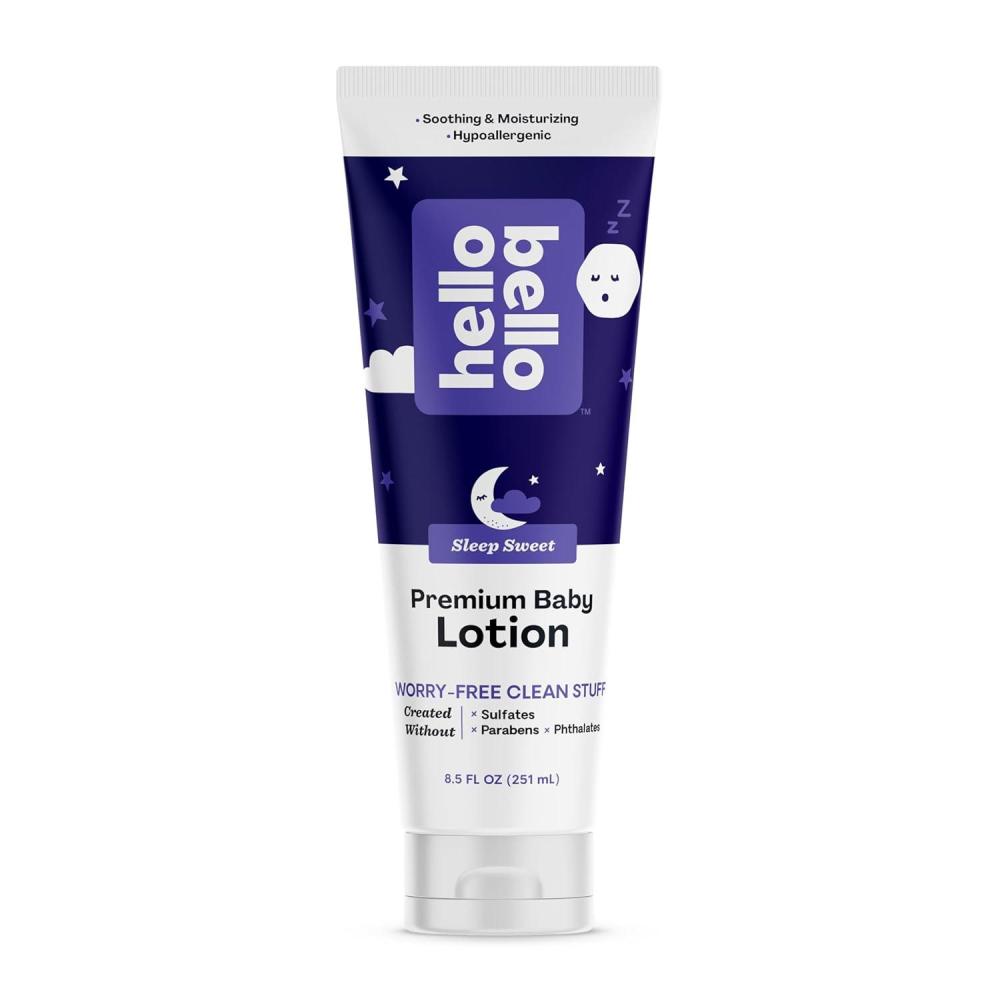 image:imageHello Bello premium Baby Lotion Vegan and Cruelty Free Moisturizing NonGreasy Lotion for babies and Kids Fragrance Free 85 FL Oz 1 PackSweet Sleep