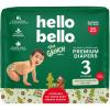 Hello Bello Diapers, Size 1 (8-12 lbs) Flower Child, 128 Count Value Pack of Premium Disposable Baby Diapers, Hypoallergenic with Soft, Cloth-Like Feel(Dr. Seuss Baby Grinch)
