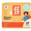 Hello Bello Diapers, Size 1 (8-12 lbs) Wild Cats, 32 Count of Premium Disposable Baby Diapers, Hypoallergenic with Soft, Cloth-Like Feel(Daring Doodlers)
