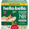 image:imageHello Bello Dr Seuss Baby Grinch Premium Diapers Size NB Up to 10 lbs 76ct Plus Bonus Baby Wipes Softness amp Protection for Sensitive SkinDr Seuss Baby Grinch