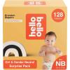 Hello Bello Dr. Seuss Baby Grinch Premium Diapers, Size NB (Up to 10 lbs), 76ct Plus Bonus Baby Wipes: Softness & Protection for Sensitive Skin(Surprise Girl/Gender Neutral Pattern)