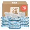 Hello Bello Premium Wipes, Designed for Sensitive Skin with Chamomile & Aloe Extracts, Rosy Posy (12 Resealable Packets = 720 Total Wipes)(Blue)