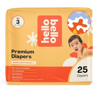 Hello Bello Diapers, Size 1 (8-12 lbs) Flower Child, 128 Count Value Pack of Premium Disposable Baby Diapers, Hypoallergenic with Soft, Cloth-Like Feel(Get in the Groove)