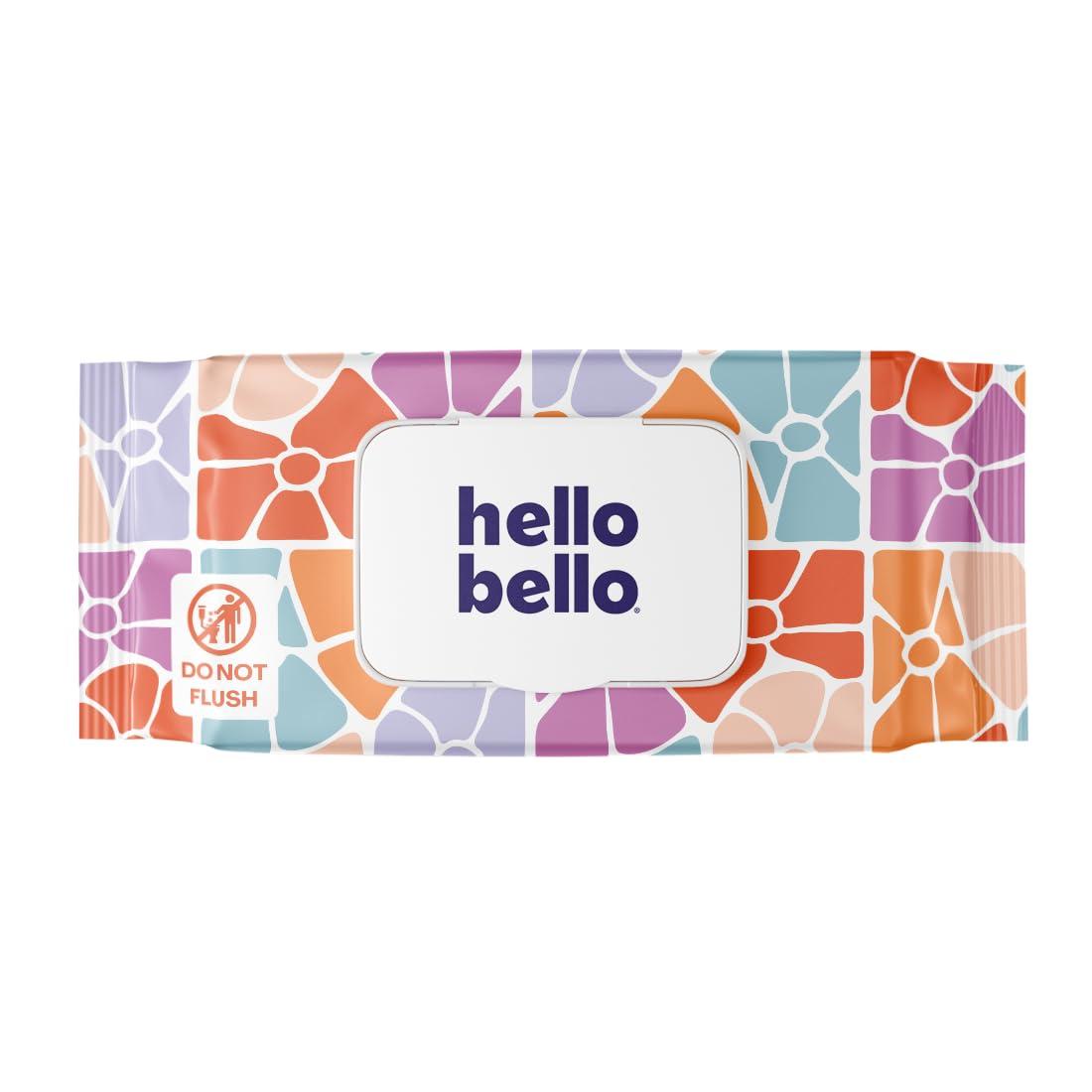 image:imageHello Bello Premium FragranceFree Travel Size Baby Wipes with Chamomile amp Aloe Extracts for Sensitive Skin 1 Resealable Pack 20 Total Wipes Pack of 5Flower Pop