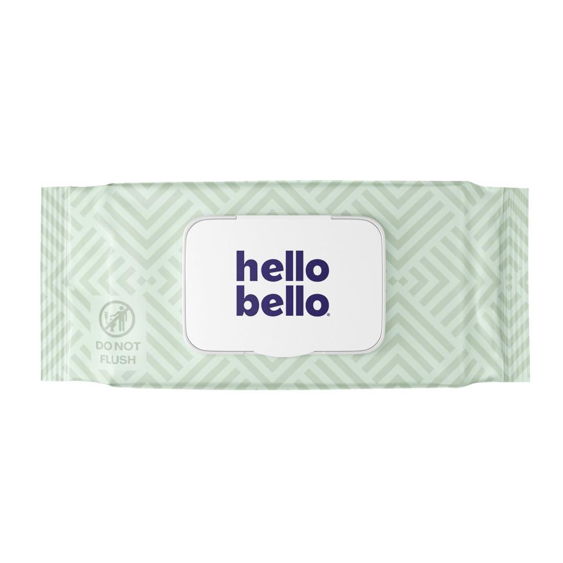 image:imageHello Bello Premium FragranceFree Travel Size Baby Wipes with Chamomile amp Aloe Extracts for Sensitive Skin 1 Resealable Pack 20 Total Wipes Pack of 5Simply Sage