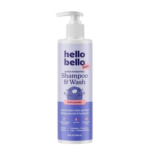 Hello Bello Baby Premium Shampoo & Wash, Gentle Coconut Vanilla Scent, 10oz Bottle(Soft Lavender)