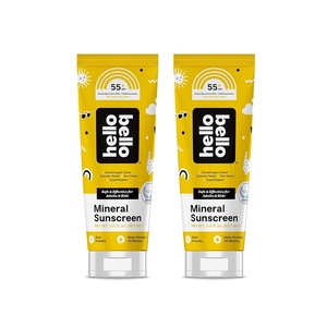Hello Bello Kids SPF 50 Mineral Sunscreen Lotion – 5oz Tube – Water Resistant Broad Spectrum UVA + UVB Sun Protection(3 Fl Oz (Pack of 2))