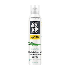 Hello Bello Mineral SPF 50 Face & Body Sunscreen Stick, Water Resistant and Reef Friendly Roll On Sun Protection, 1oz(Sunscreen Spray – 50 SPF)